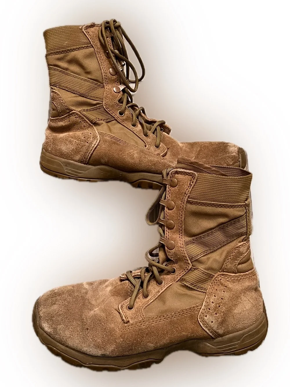 Belleville Tactical Research Minimalist Combat Boot Size 7W suede tan leather